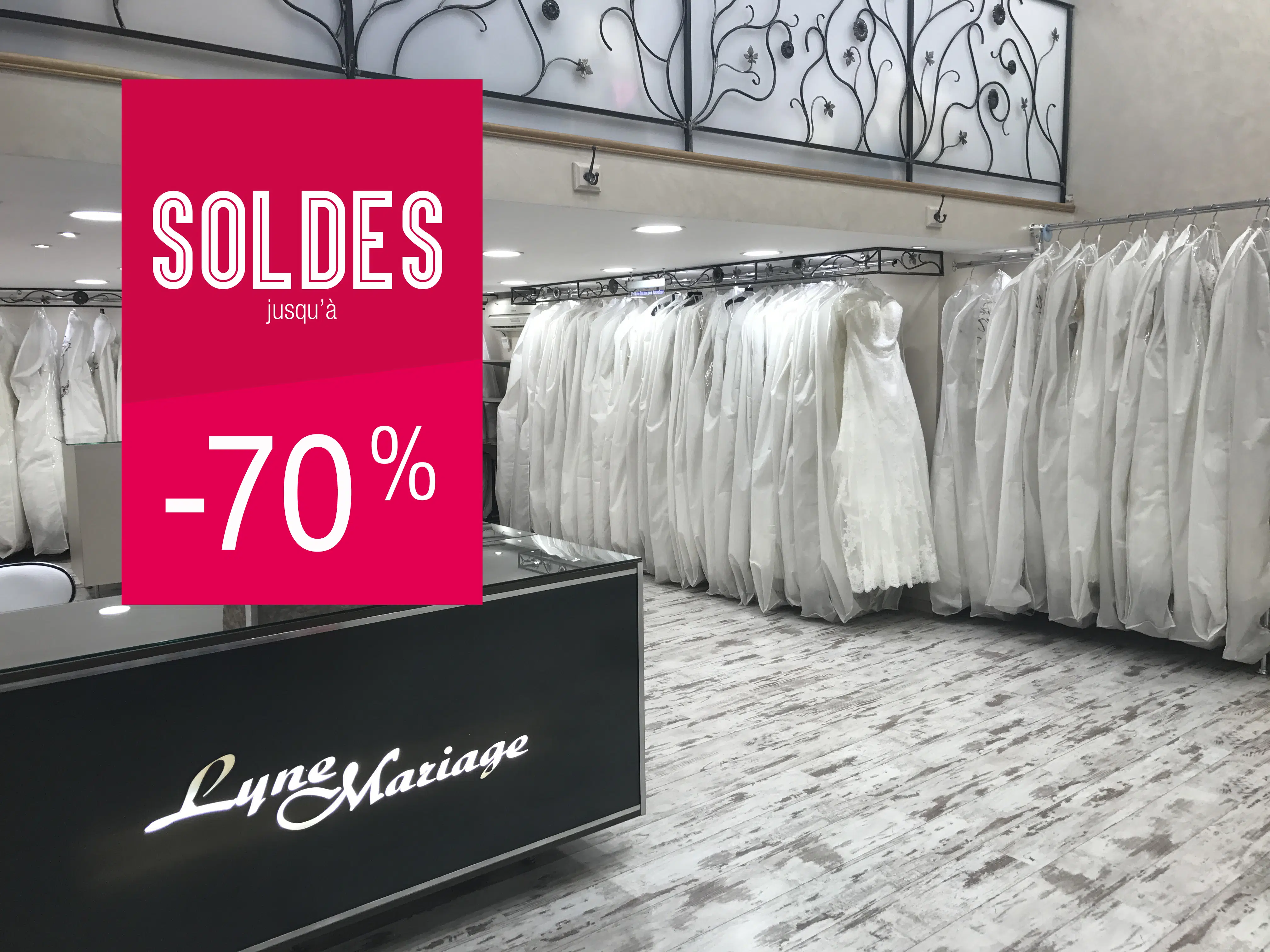 Les Soldes chez Lyne Mariage !