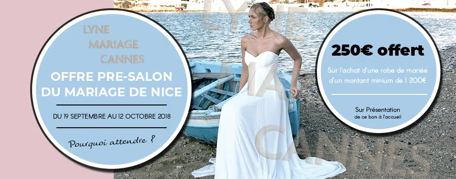 Cheque-cadeau Pre-salon - Lyne Mariage Cannes