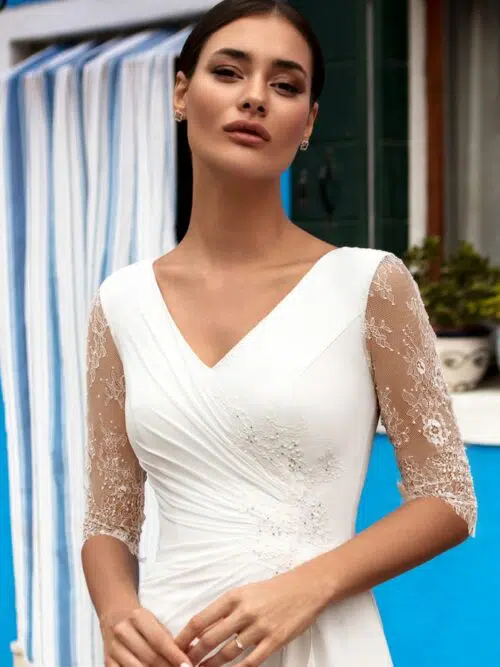 Robe de cocktail Ecru