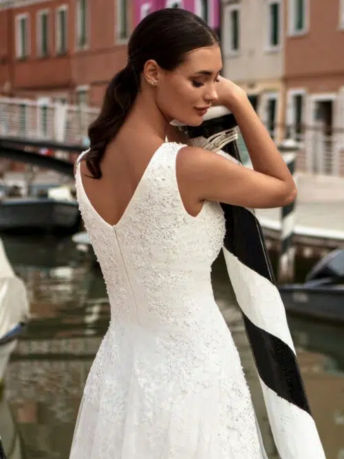 Robe de cocktail Ecru