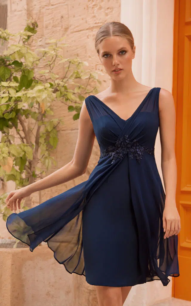 Robe de cocktail Marine