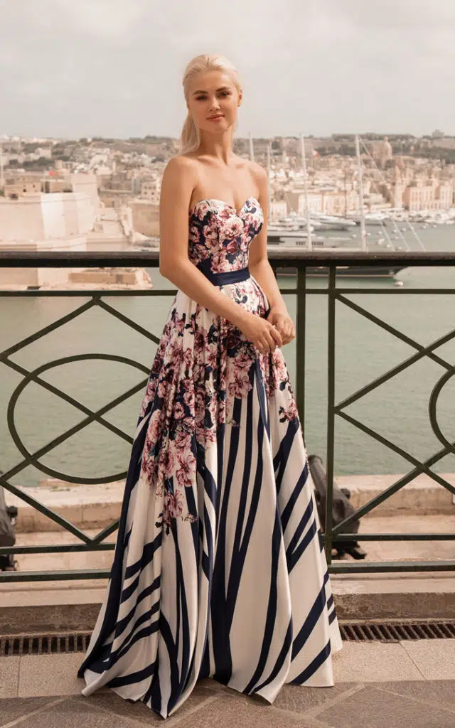 Robe de cocktail Marine