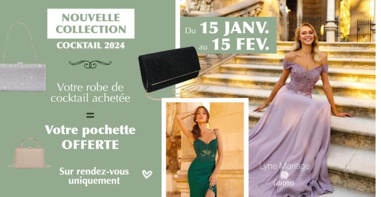 lyne mariage offre nouvelle collection robes de cocktail 2024