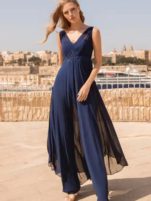 robe de cocktail lyne mariage cbi015 marine 1