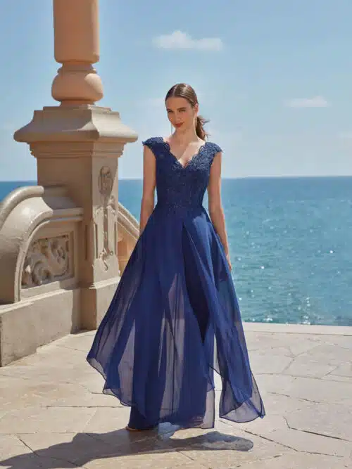 robe de cocktail lyne mariage cbi027 marine 1