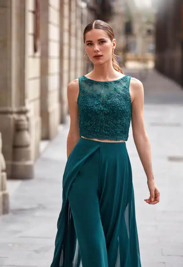 robe de cocktail lyne mariage en003 emeraude 2