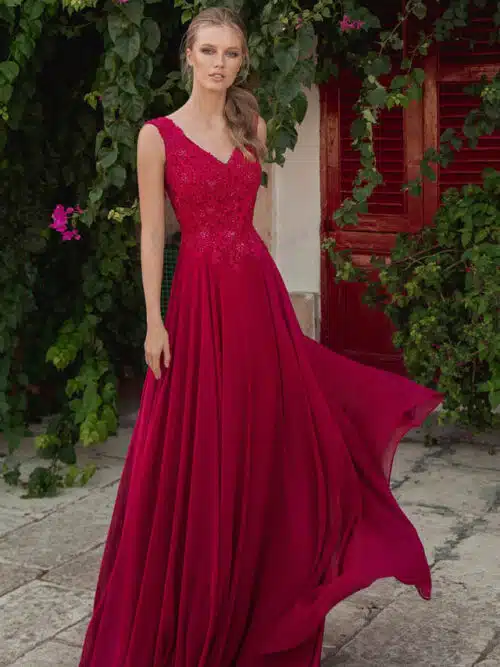 robe de cocktail lyne mariage r136l rubis 1
