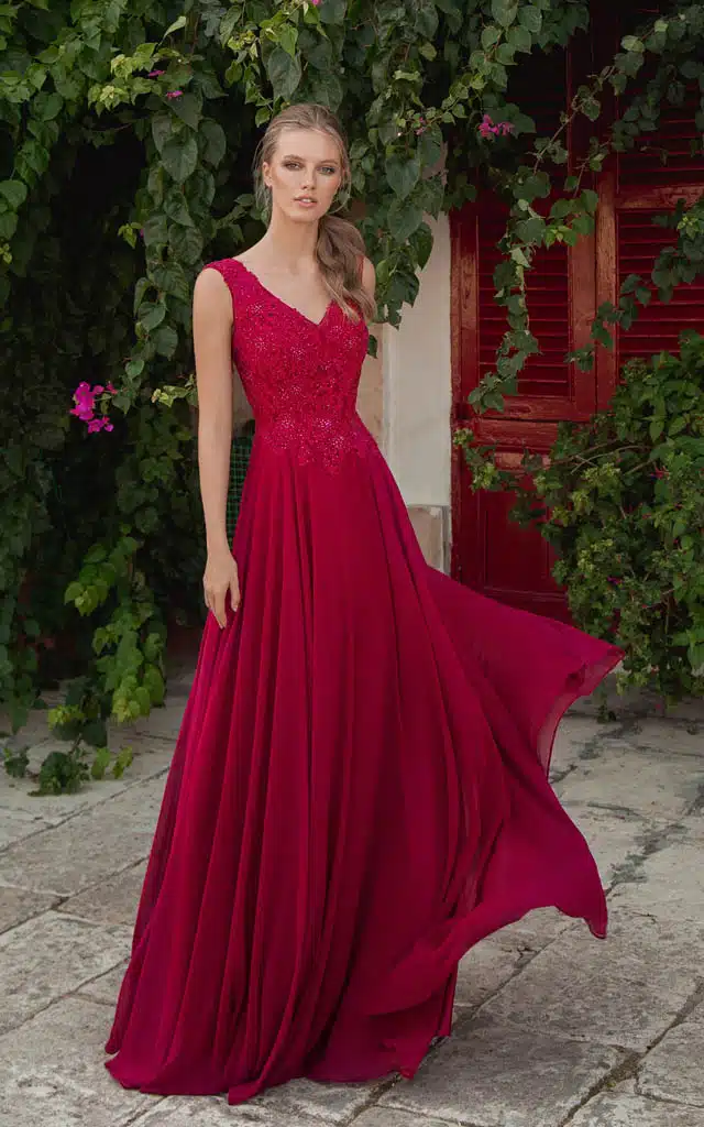 robe de cocktail lyne mariage r136l rubis 1