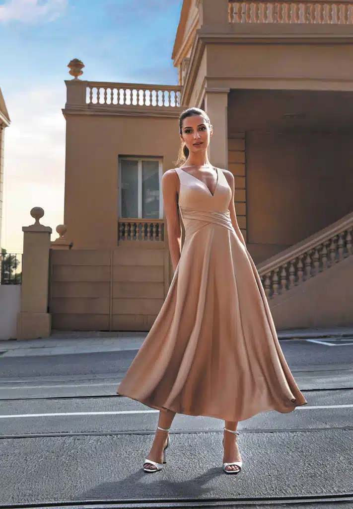 robe de cocktail lyne mariage r187c champagne 1