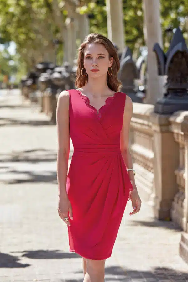 robe de cocktail lyne mariage ro536 framboise 1