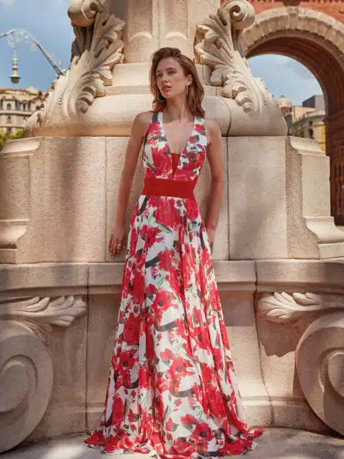 robe de cocktail lyne mariage ro612 rouge 1