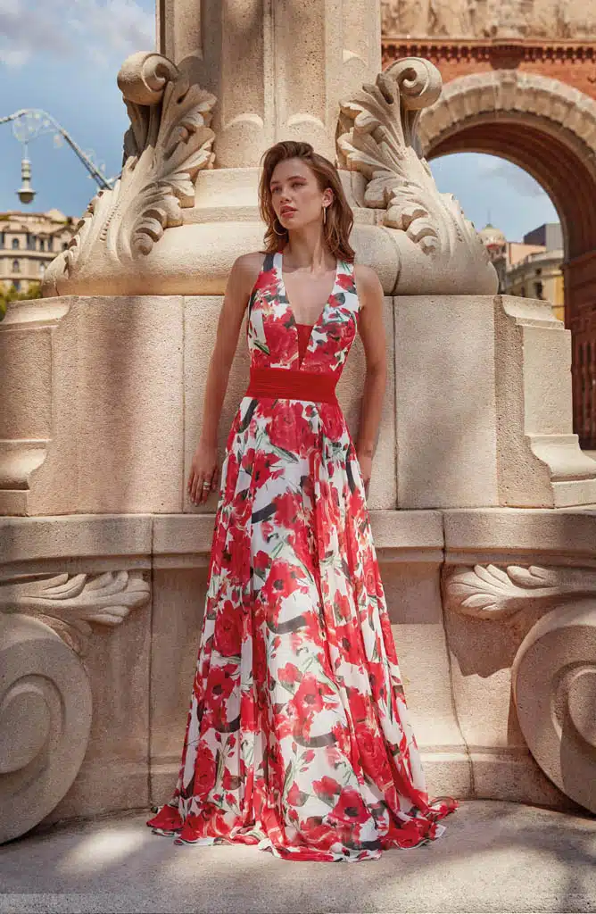 robe de cocktail lyne mariage ro612 rouge 1