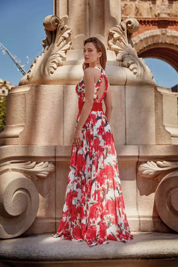 robe de cocktail lyne mariage ro612 rouge 2