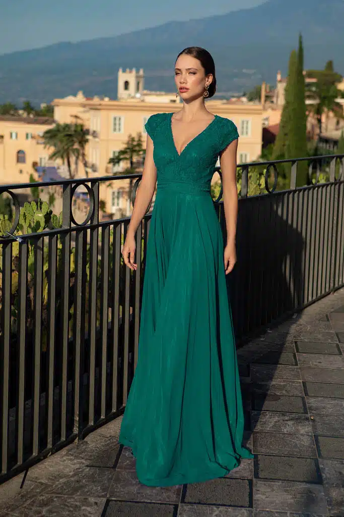 robe de cocktail lyne mariage ro624 vert 1