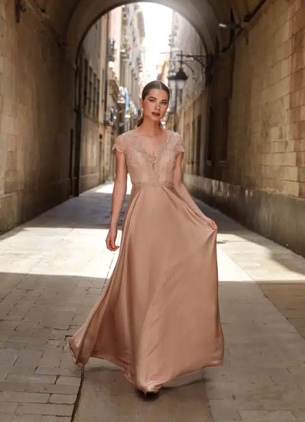 robe de cocktail lyne mariage ro628 beige 1
