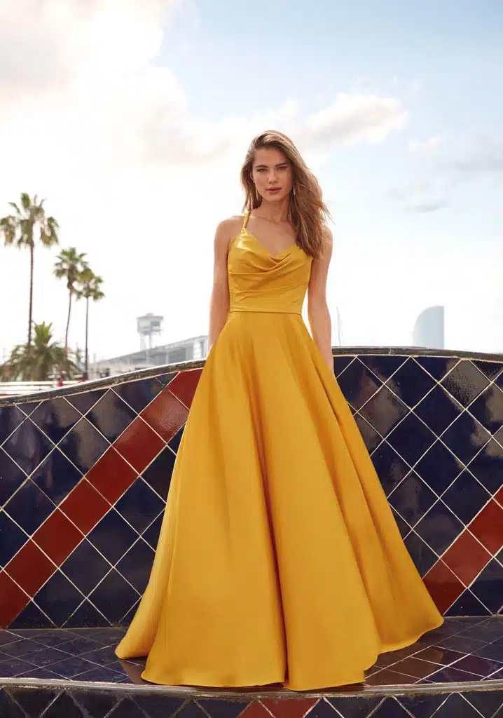 robe de cocktail lyne mariage ro636s jaune 1