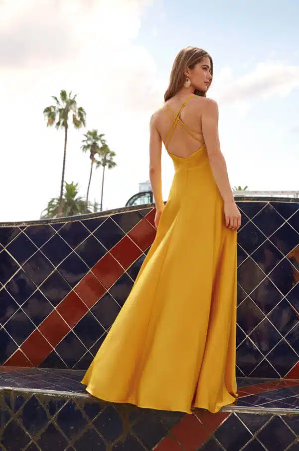 robe de cocktail lyne mariage ro636s jaune 2