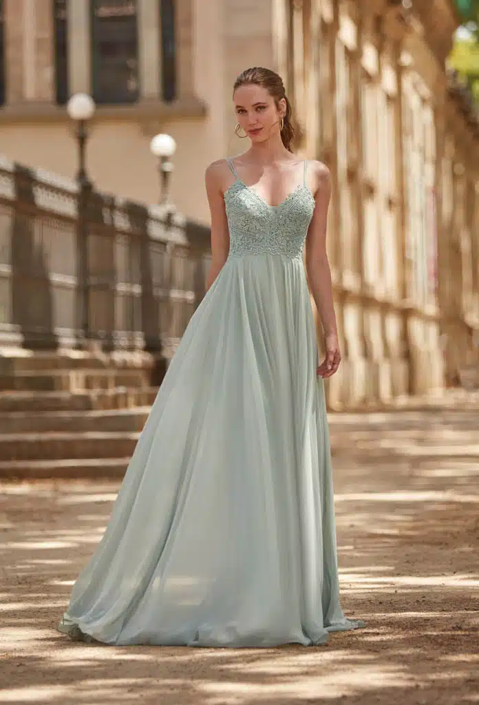 robe de cocktail lyne mariage ro666 celadon 1