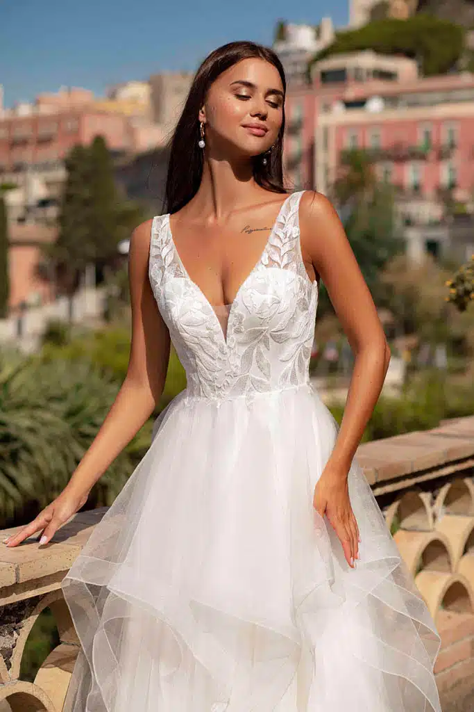 robe de cocktail lyne mariage rp074 ecru 1