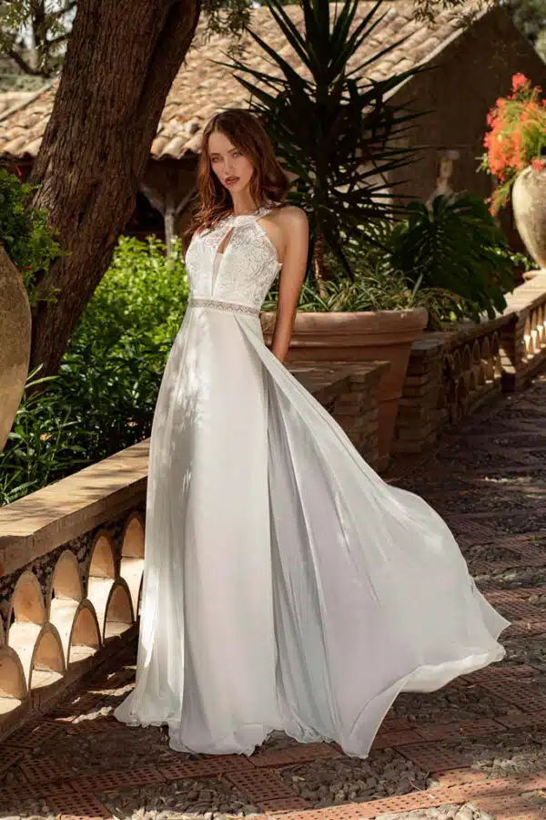robe de cocktail lyne mariage rp081 ecru 1