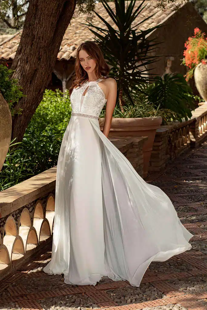 robe de cocktail lyne mariage rp081 ecru 1