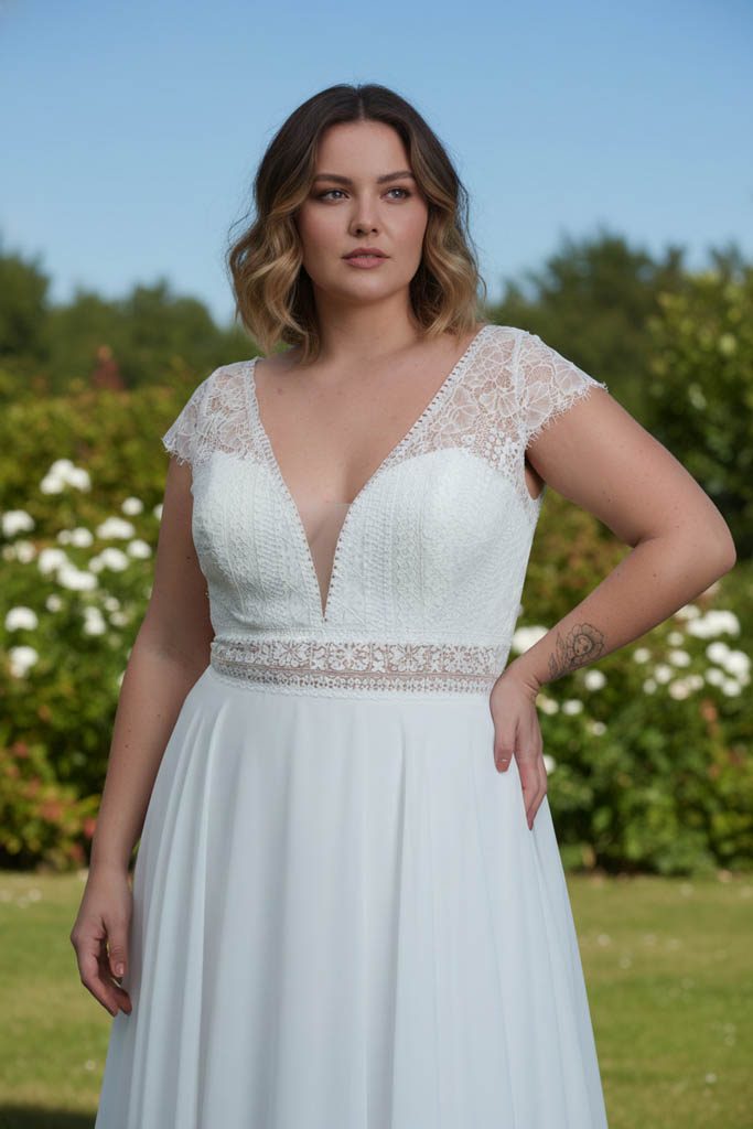 robe de mariee curvy 27cur14 3 Robe de mariée CURVY 27CUR14 - vue 3